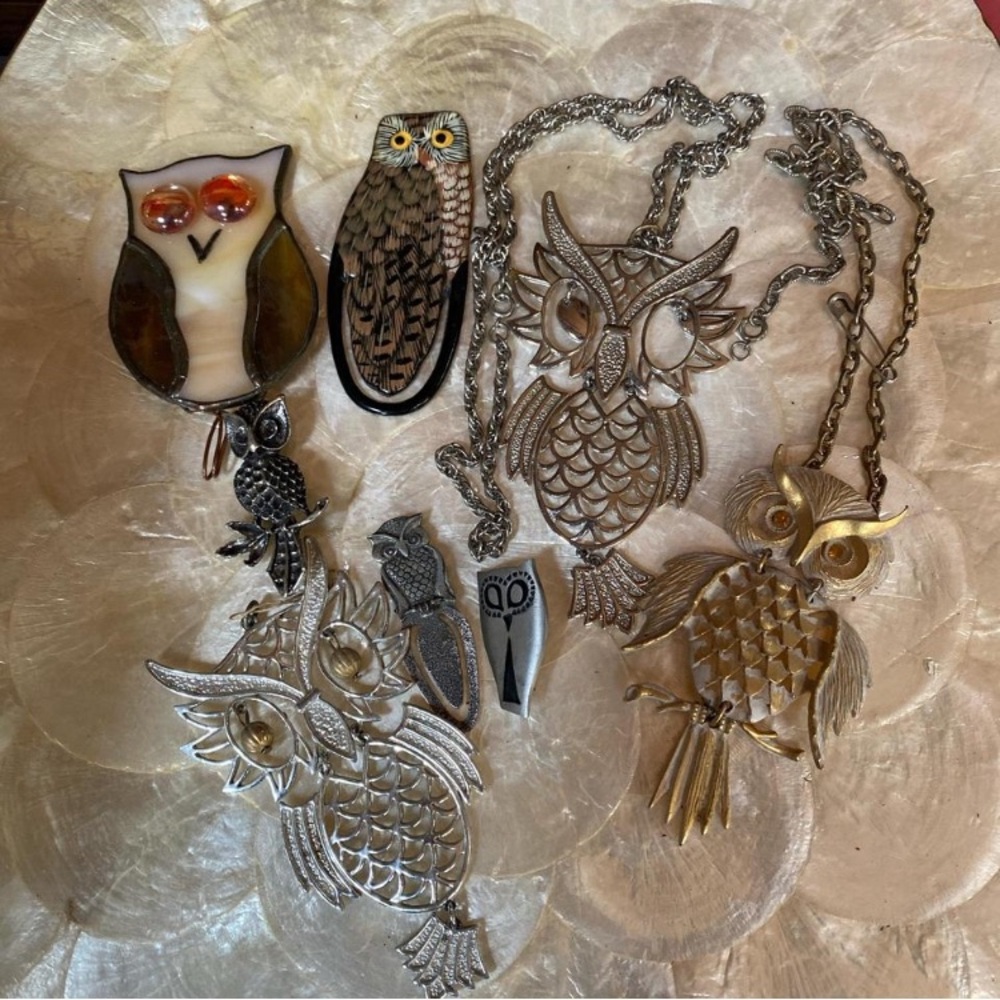 Owl Pendant Necklace Collection
